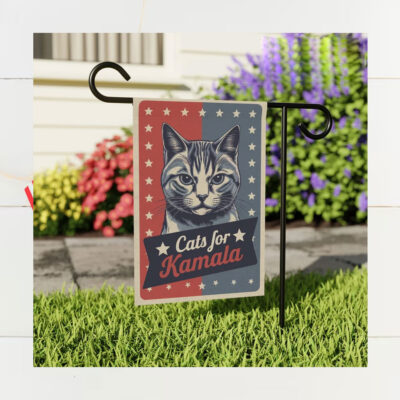 Retro Cats For Kamala Flag