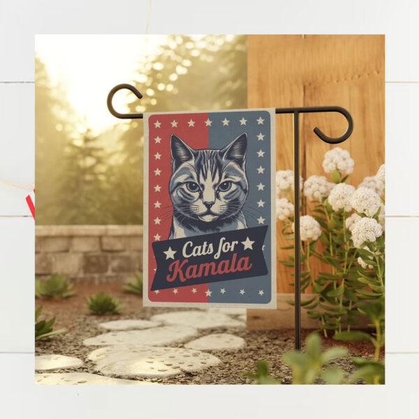 Retro Cats For Kamala Flag