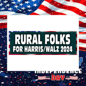 Rural Folks For Harris Walz 2024 Sticker
