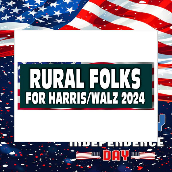 Rural Folks For Harris Walz 2024 Sticker