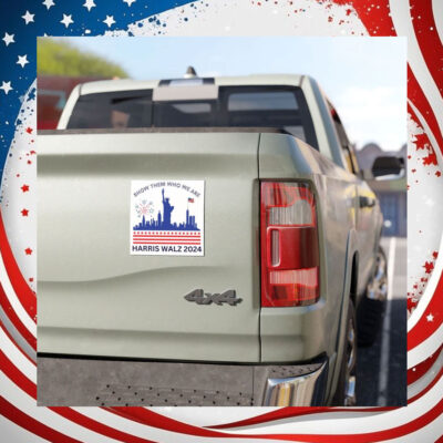 Show Them Who We Are Kamala Harris Walz 2024 Car Magnet