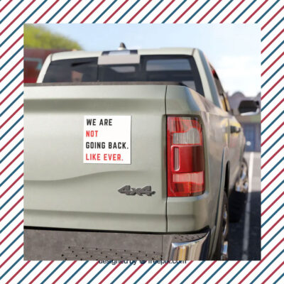 Swifties for Harris - We are Not Going Back - Car Magnet