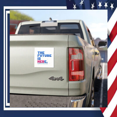 The Future Is Here Harris & Walz Car Magnet