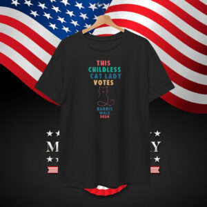 This Cat Lady Votes Harris Walz 2024 Shirt Dog Lady T-Shirt
