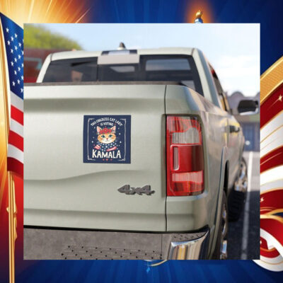 This Childless Cat Lady Is Voting Kamala Car Magnet
