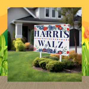 Unique Harris Walz 2024 Yard Sign