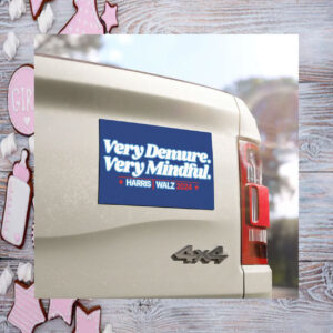 Very Demure, Very Mindful Car Magnet / Magnetic Bumper Stickers