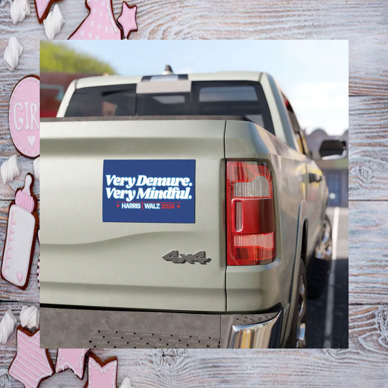 Very Demure, Very Mindful Car Magnet / Magnetic Bumper Stickers