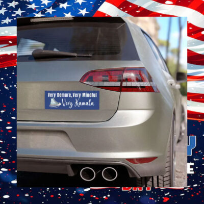 Very Demure, Very Mindful Very Kamala Car Magnet