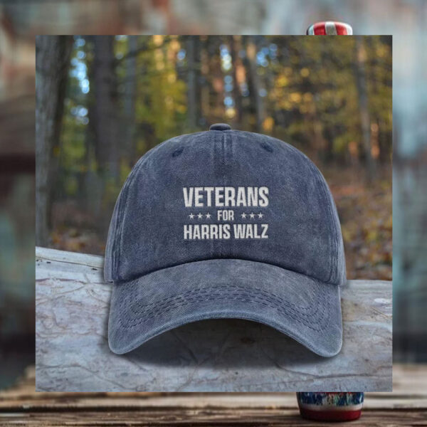 Veterans for Harris Walz Embroidered Hat