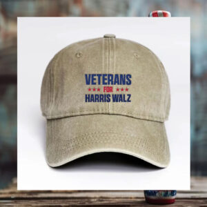 Veterans for Harris Walz Embroidered Hat
