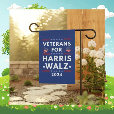 Veterans for Harris Walz Flag