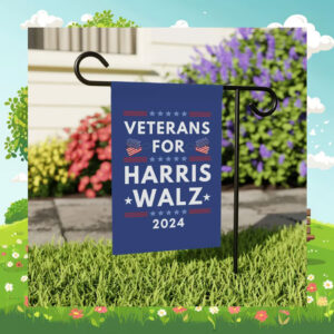 Veterans for Harris Walz Flag