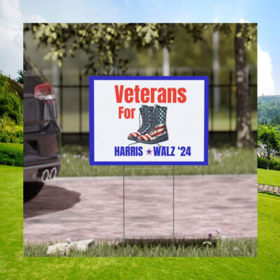 Veterans for Kamala Harris / Tim Walz Yard Signs