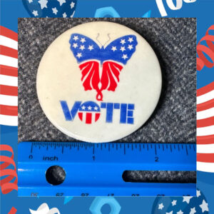 Vintage 1970's Political Non-Partisan VOTE Button