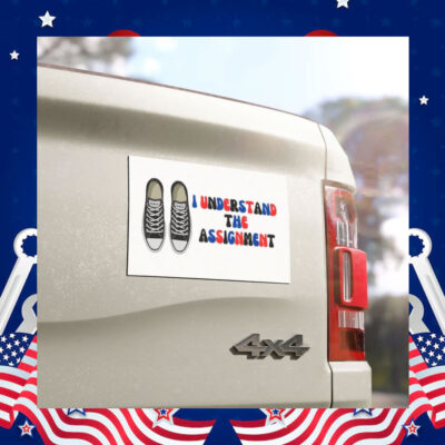 Vote Blue I Understand the Assignment Car Magnets