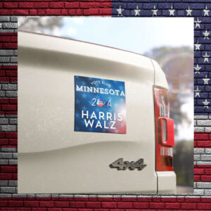 Vote Blue Minnesota Harris Walz Car Magnet