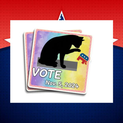 Vote Cat Lady Kamala Nov.5,2024 Sticker
