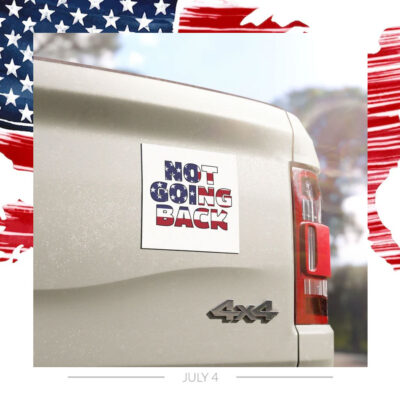 Vote Harris 2024 Not Going Back Car Magnet