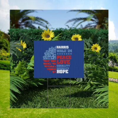 Vote Harris Walz 24 Yard Sign