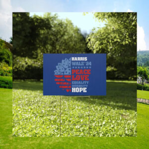 Vote Harris Walz 24 Yard Sign