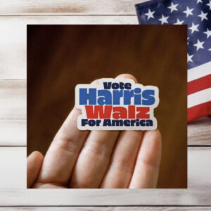 Vote Kamala Harris Tim Walz 2024 Vinyl Sticker, Political Stickers