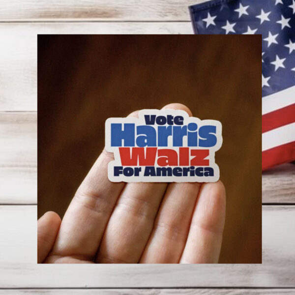 Vote Kamala Harris Tim Walz 2024 Vinyl Sticker, Political Stickers