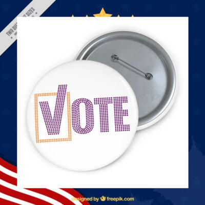 Vote Kamala Harris Tim Walz Button