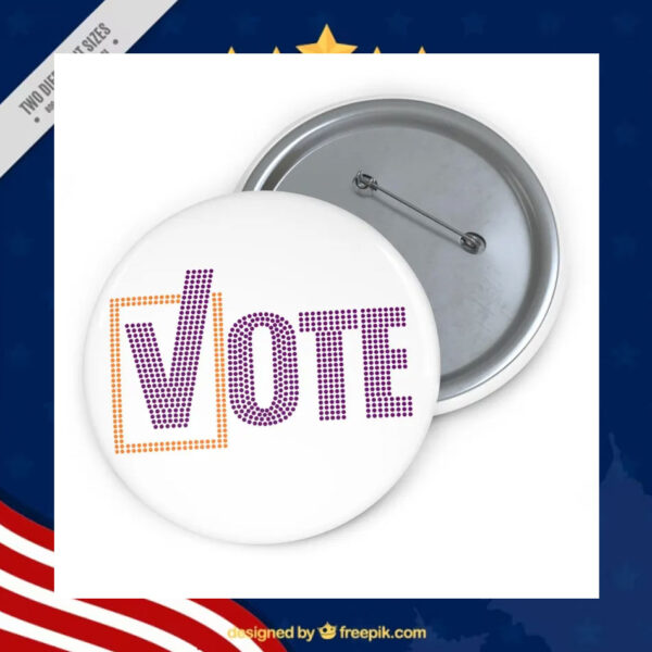 Vote Kamala Harris Tim Walz Button