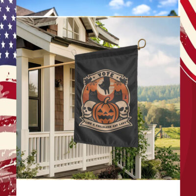 Vote like a Childless Cat Lady Kamala Flag
