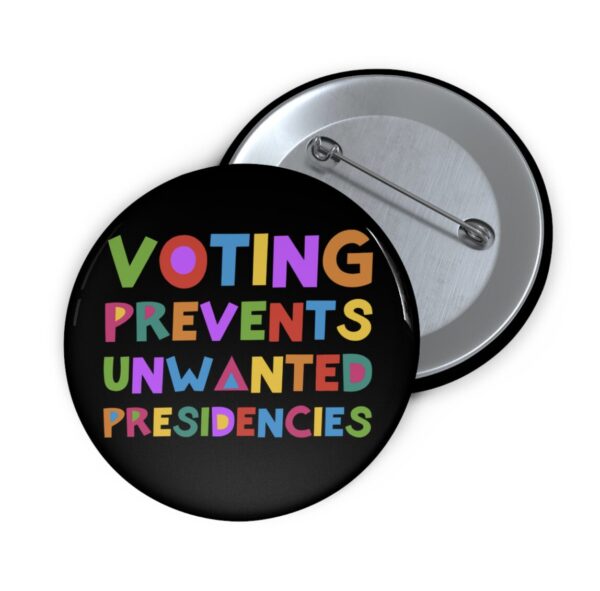 Voting Prevents Unwanted Presidencies Button