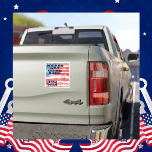 We Are Not Going Back Kamala Harris 2024 President Election Car Magnet