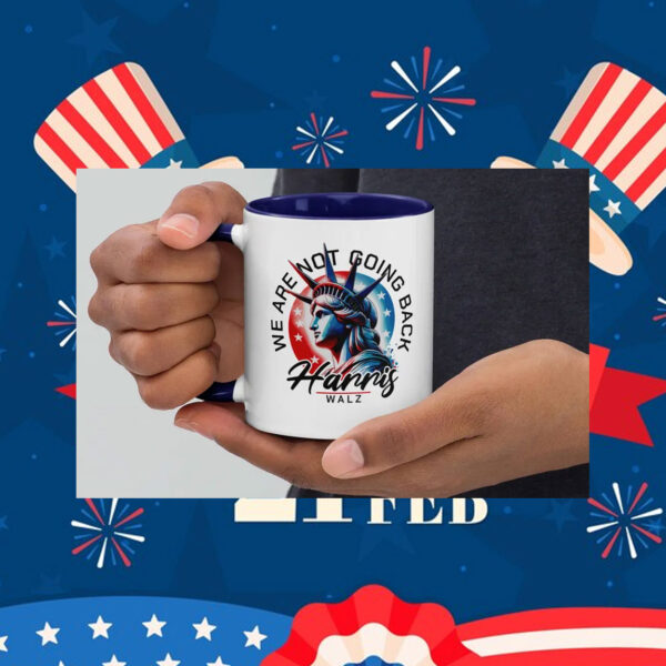 We Are Not Going Back, Kamala for President, Harris and Walz 2024 Mug