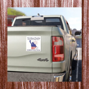 We Choose Freedom We Are Not Going Back Kamala Harris Walz 2024 Car Magnet