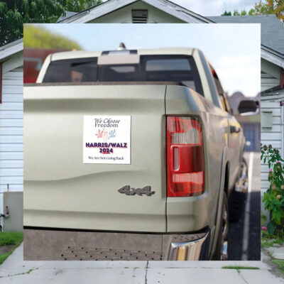 We Choose Freedom We Are Not Going Back Kamala Harris Walz 2024 President Election Car Magnets