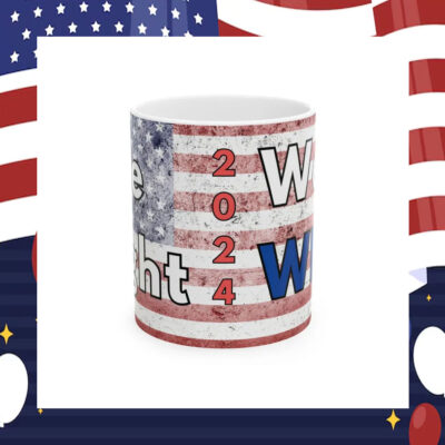 We Fight We Win 2024 Harris Walz Mug