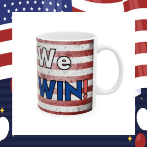 We Fight We Win 2024 Harris Walz Mug