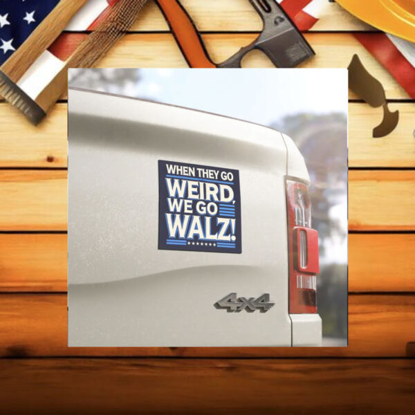 We Go Walz Kamala Harris 2024 Magnetic Bumper Sticker Car Magnet