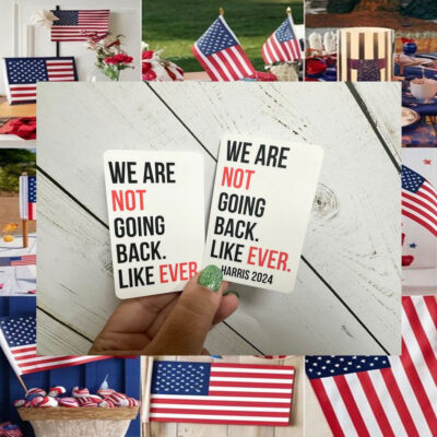 We are not going back ever sticker, Swifties for Harris Sticker