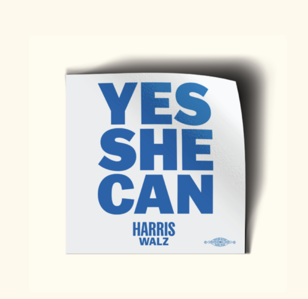 Yes She Can - Harris Walz Stickers 2 Pack