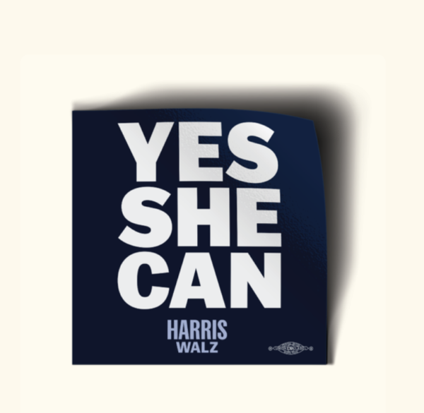 Yes She Can - Harris Walz Stickers 2 Pack