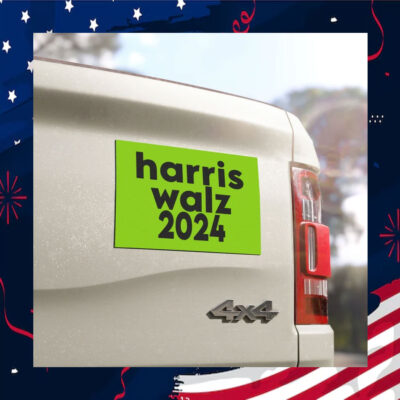 harris walz car magnet, brat style, kamala brat, Kamala Car Magnet
