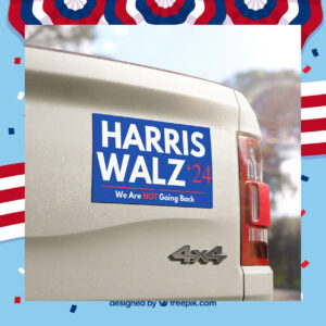 Official Harris/Walz 2024 Car Magnets