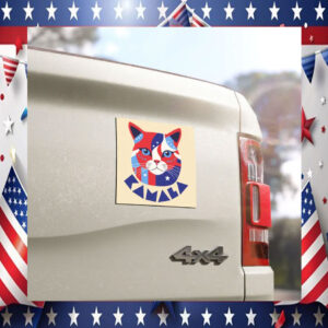 2024 Cat Kamala Harris Car Magnet