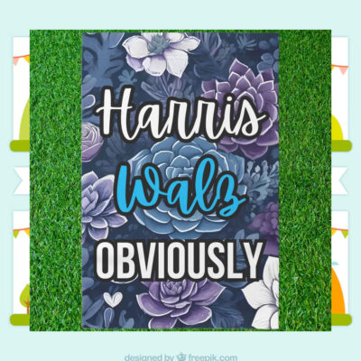 2024 Harris Walz Obviously Flag