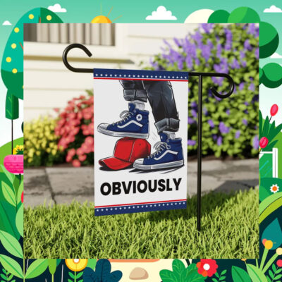 2024 Harris Walz Obviously Garden Flag