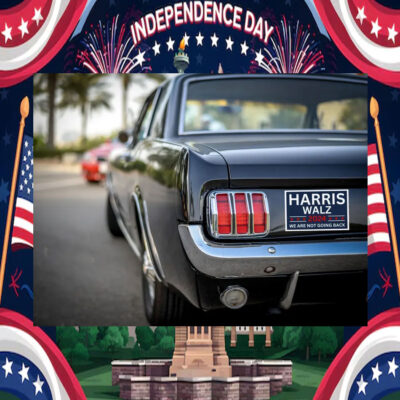 2024 Harris Walz We Are Not Going Back Car Magnets