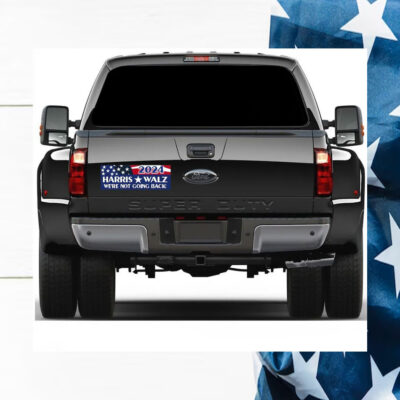 2024 Harris Walz We're Not Going Back! Car Magnet