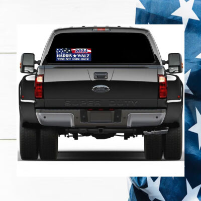 2024 Harris Walz We're Not Going Back! Car Magnet
