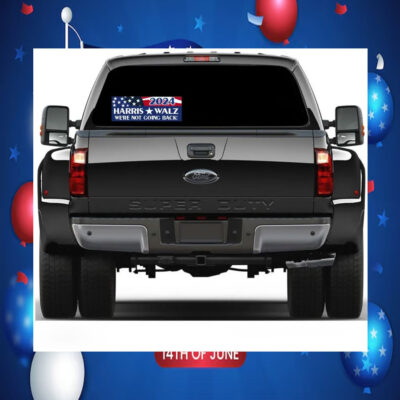 2024 Harris Walz We're Not Going Back! Sticker